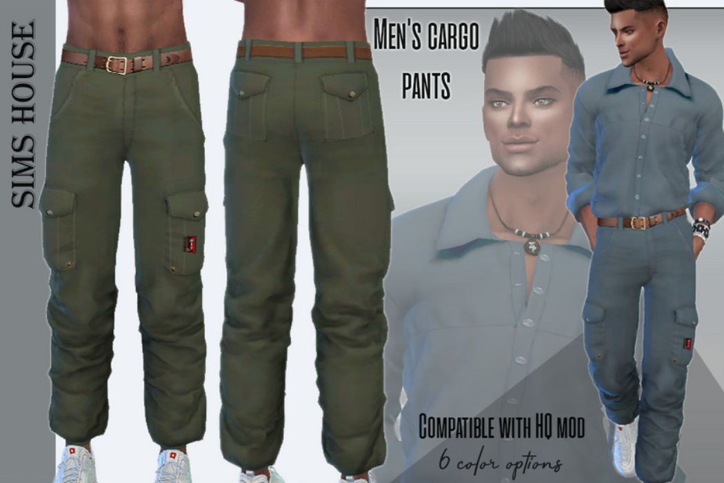 Men's cargo pants | Pants Clothes Mod Download