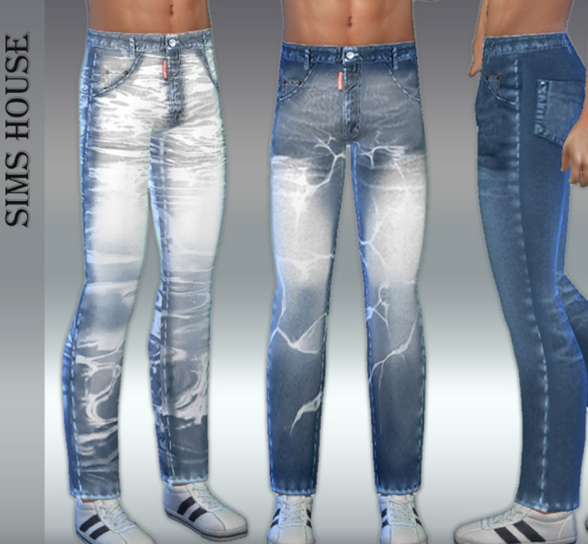 Men's ready-faded jeans | Jeans Clothes Mod Download