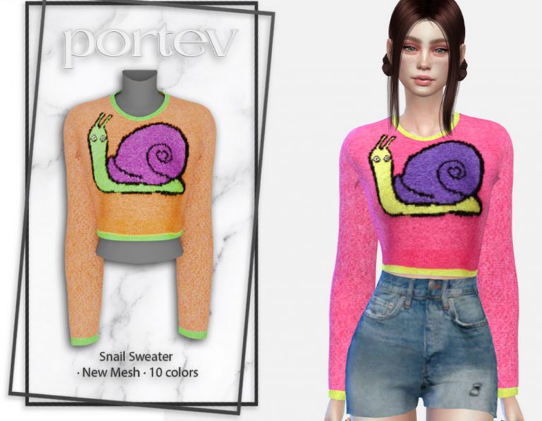Snail Sweater Sweater Clothes Mod Download